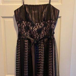 Like New! OC by OC pink and black lace overlay party dress, size 6